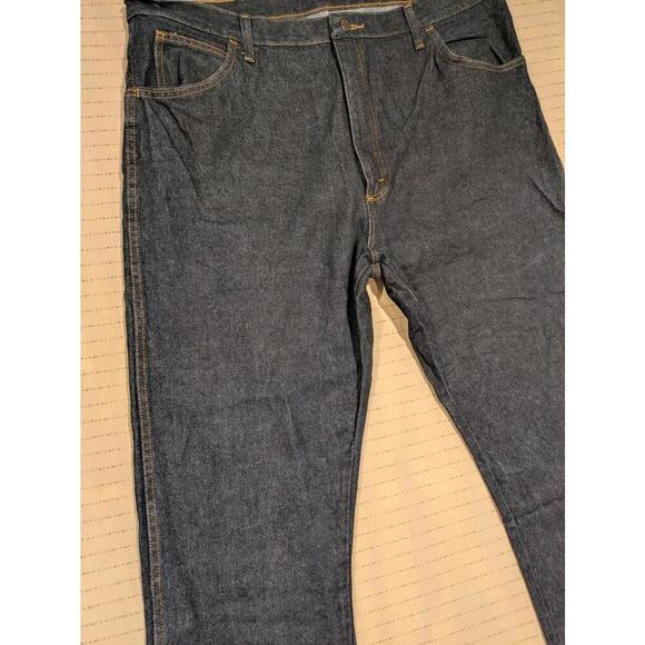 Rustler Classic Straight Leg Dark Denim Jeans Mens 40x32 - Picture 3 of 11